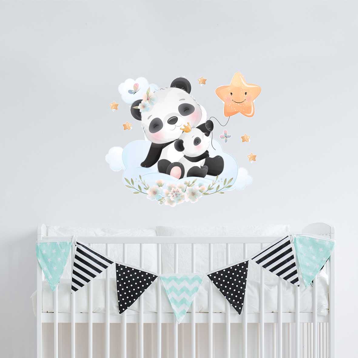 panda stiker za bebi sobice