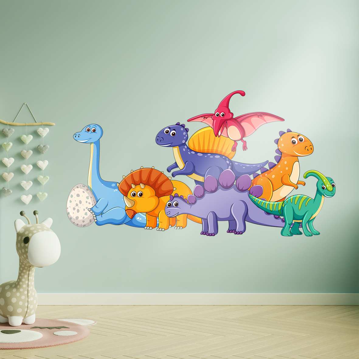 little dinosaurs stiker za dečiju sobu