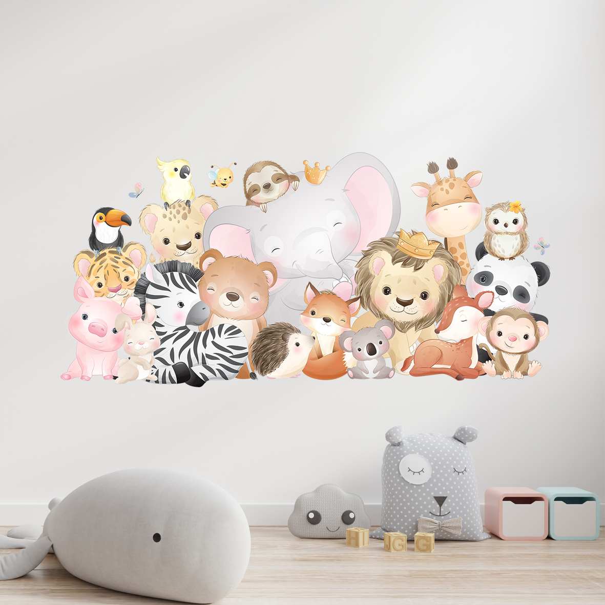 Cute Wild Animals stiker za dečiju sobu