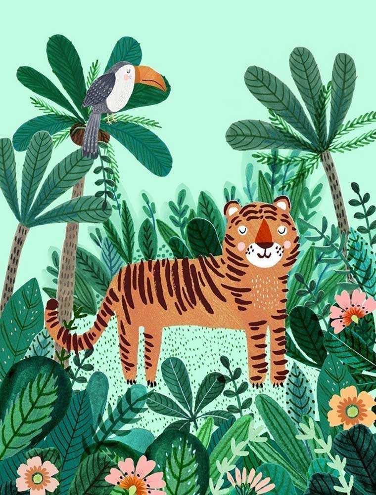 Tiger in Jungle slika