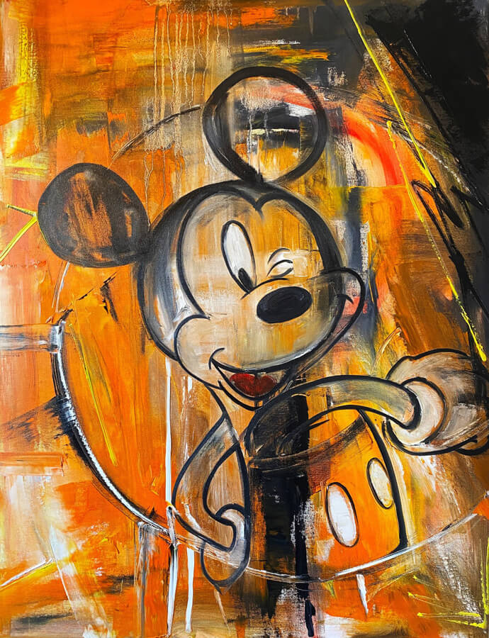 Abstract Mickey Mouse foto poster