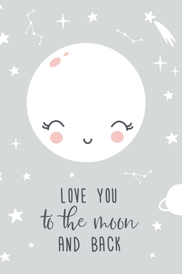Love you to the Moon and back poster