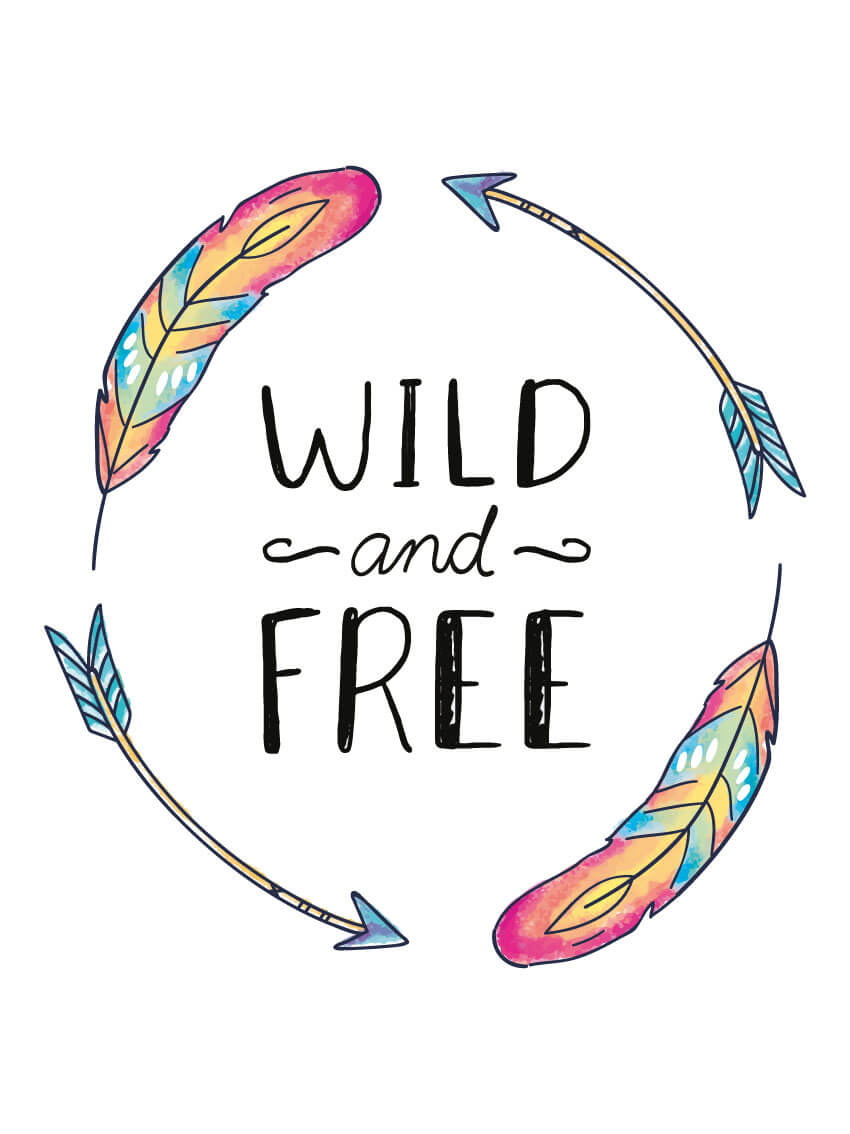 Wild and free poster